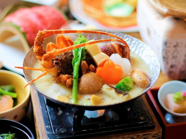 湯坂温泉郷 賀茂川荘食事画像１