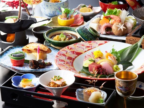 湯坂温泉郷 賀茂川荘食事画像２